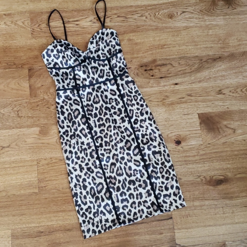 H&M leopard bodycon dress